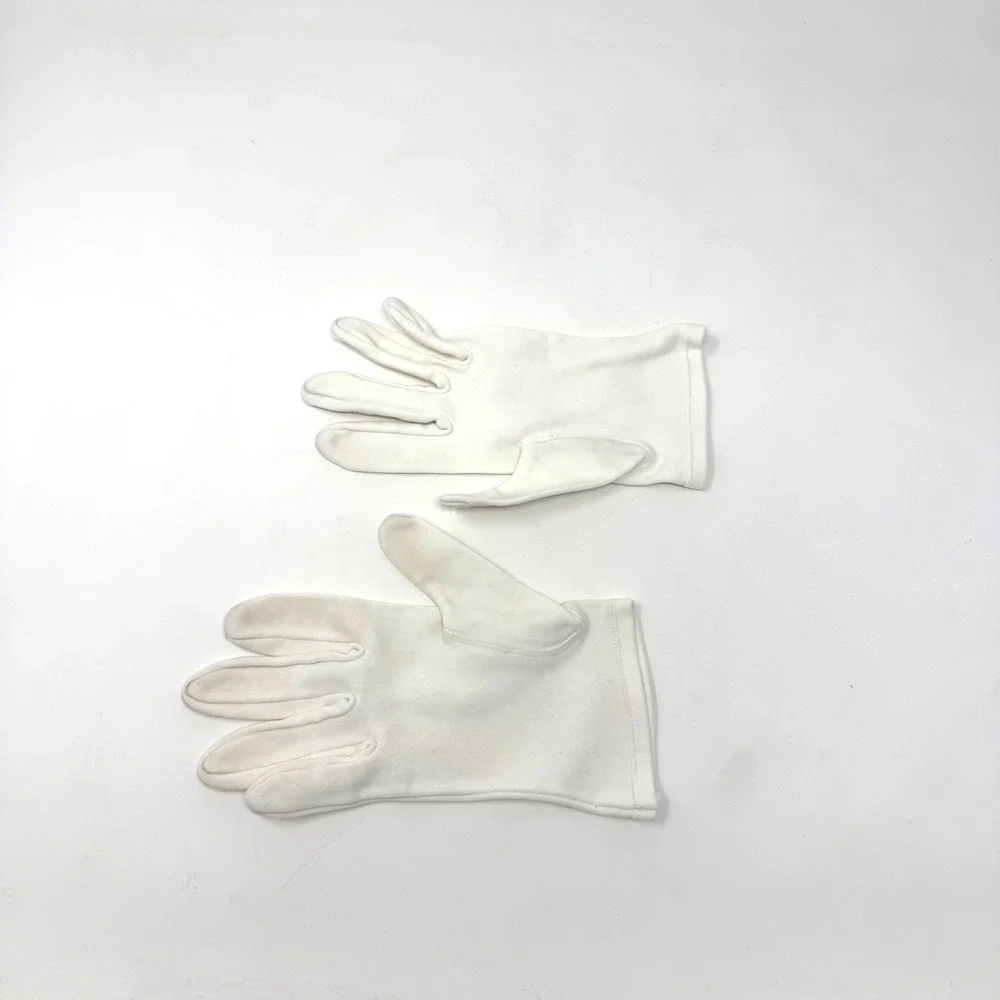 Unbranded Formal Gloves Vintage Cotton Blend White Small Retro Elegant